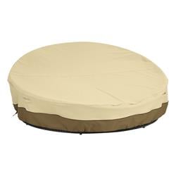 Picture of Classic Accessories 56-299-021501-EC Veranda Round Daybed Cover&#44; Pebble Earth Bark - Small
