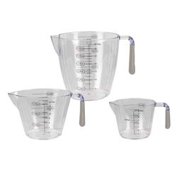 Picture of Heritage Houseware HERMC44643 Heritage Houseware 3 Piece Measuring Cup with Rubber Grip