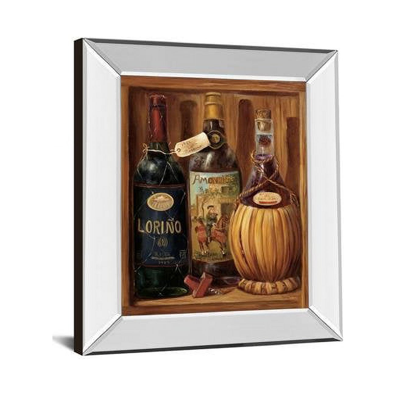 Picture of Classy Art 323MF 22 x 26 in. Vintage Wine II Mirror Framed Print Wall Art