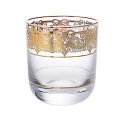 Picture of Classic Touch CHG169 Short Drink Cups 24K Gold Artwork - Set of 6