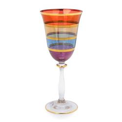 Picture of Classic Touch CWGC173 5.5 x 3.5 in. Water Glasses Multicolored 24k Gold Artwork - Set of 6