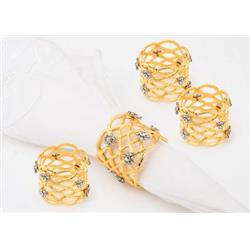 Picture of Classic Touch MIN22G 5.5 x 2 in. Napkin Rings - Set of 4