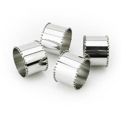 Picture of Classic Touch MDN88 Beaded Napkin Rings - Set of 4