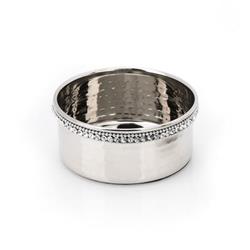 Picture of Classic Touch SDWC464 2 x 4 in. Hammered Stainless Steel Wine Bottle Coaster with Diamonds