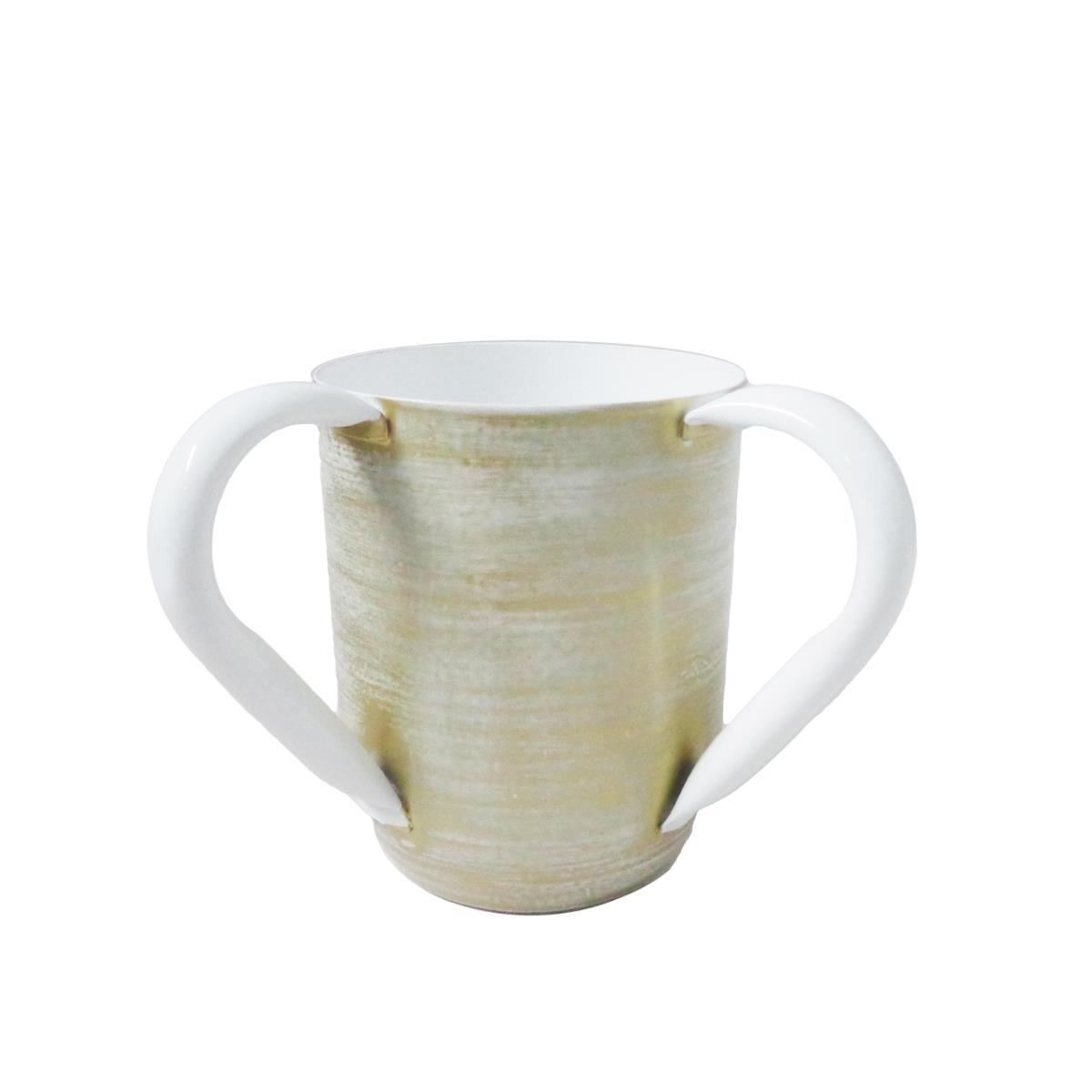 Picture of Classic Touch MBBW135 4 x 5 in.  Gold and White Designed Wash Cup Wash Cup