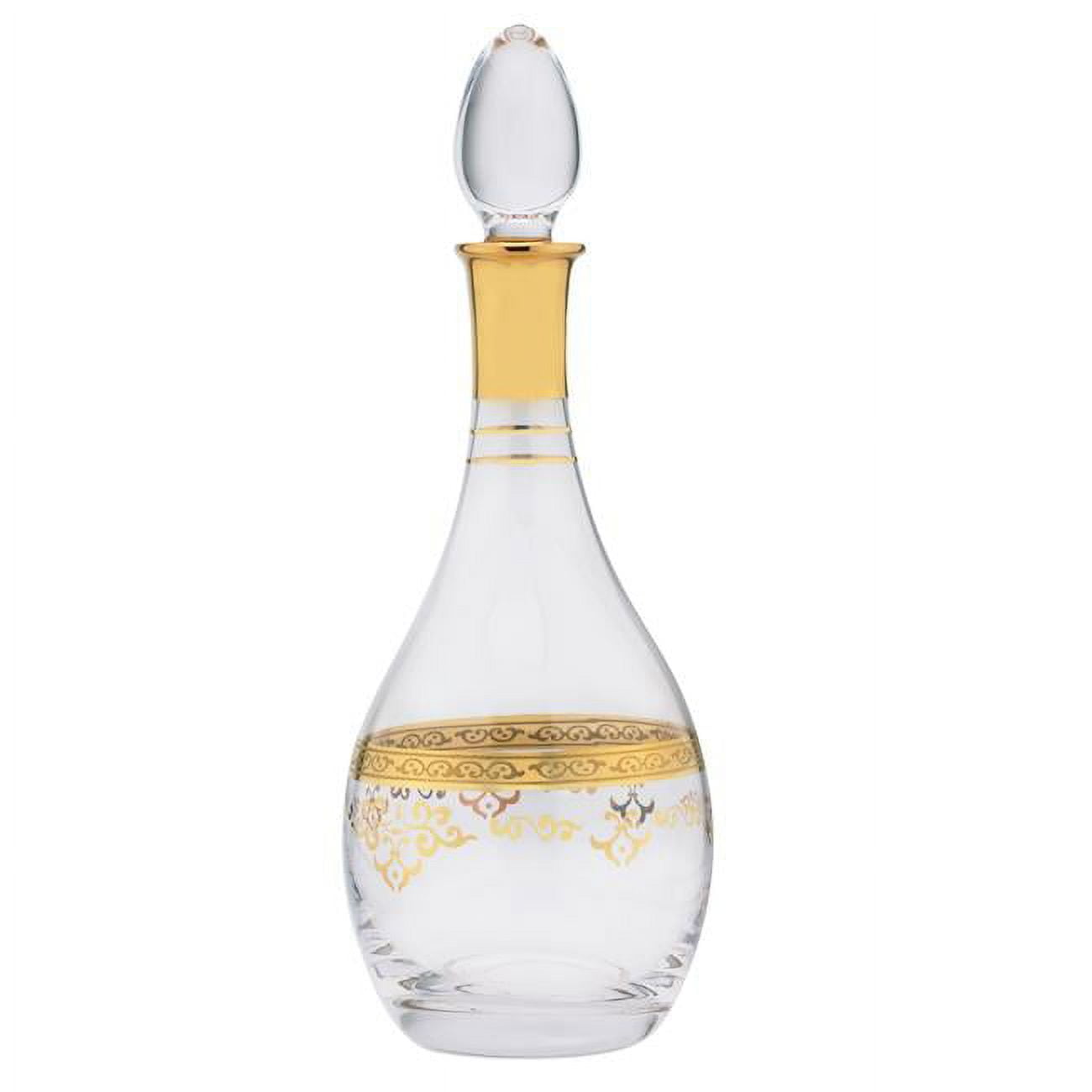 Picture of Classic Touch CB775 Wine Bottle with Rich Gold Design