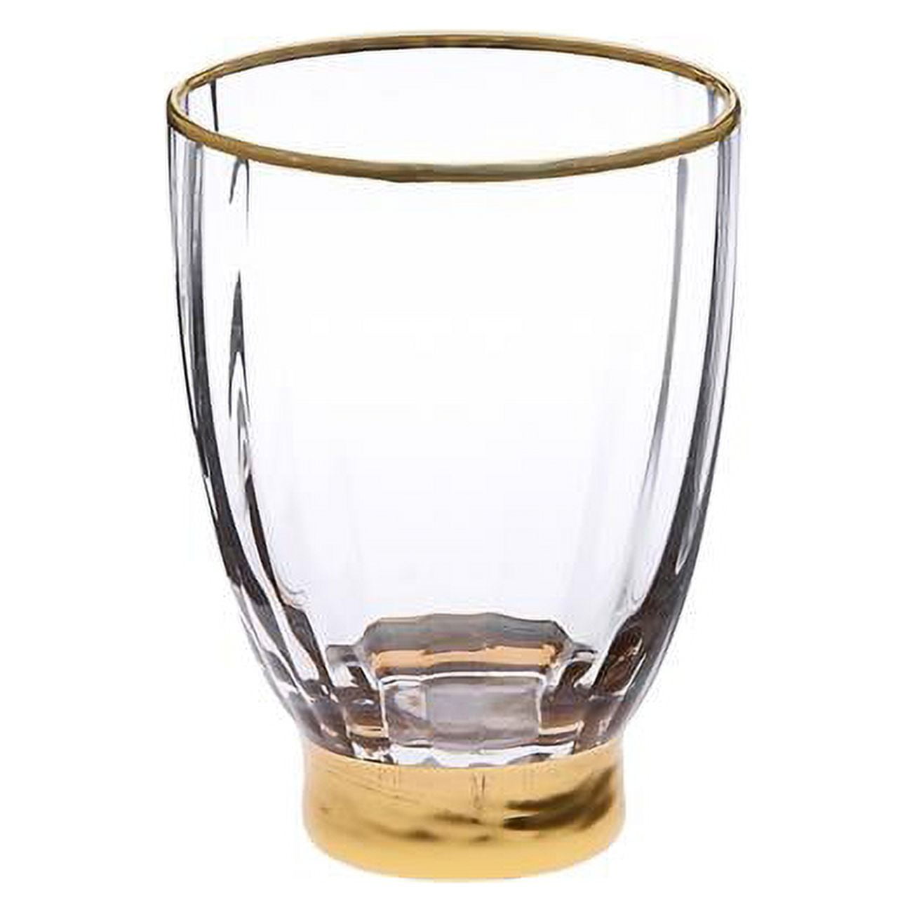 Picture of Classic Touch WIG1043 2.25 x 6.5 in. Water Glasses with Gold Base & Rim&#44; Set of 6