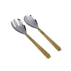 Picture of Classic Touch TMSS097 5 in. Dessert Spoons with Mosaic Design&#44; Set of 4