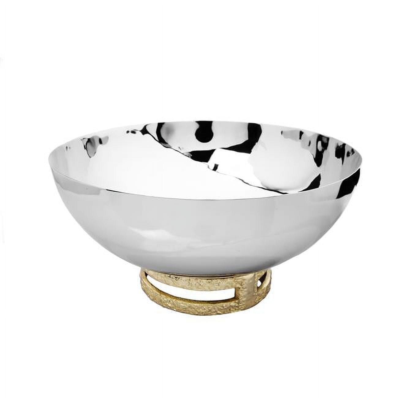 Picture of Classic Touch TPB1094 11.5 in. Stainless Steel Bowl with Gold Loop Base