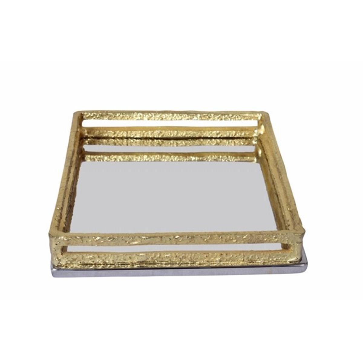 Picture of Classic Touch TPNH2028 Square Napkin Holder with Gold Loop Design