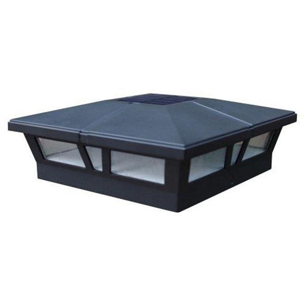 Picture of Classy Caps Manufacturer SLC771 6 x 6 in. Aluminium Cambridge Solar Post Cap, Black