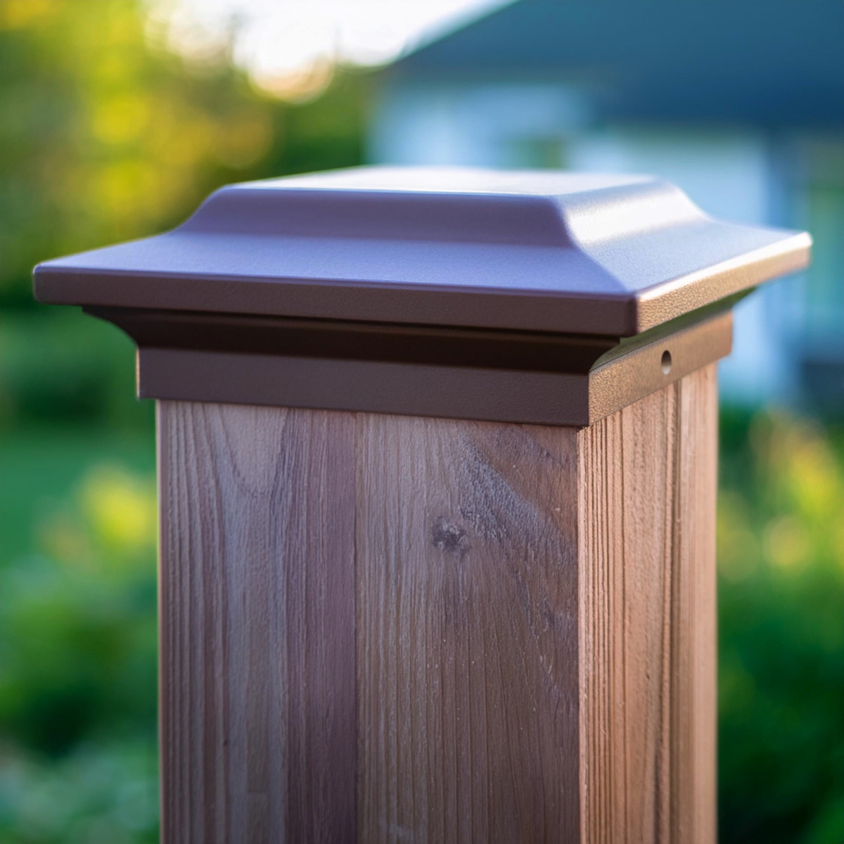 NSM44R 4 x 4 in. -Aluminium Post Cap - Bronze
