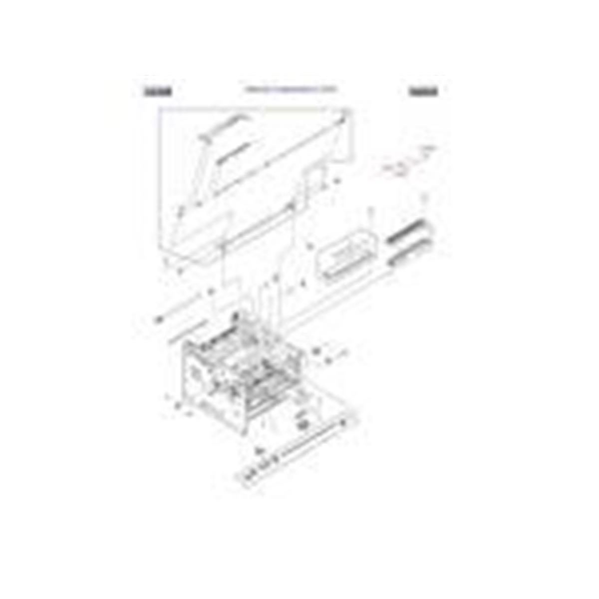 RM1-3757-OEM M3035 Series Lower Transfer Guide Assembly