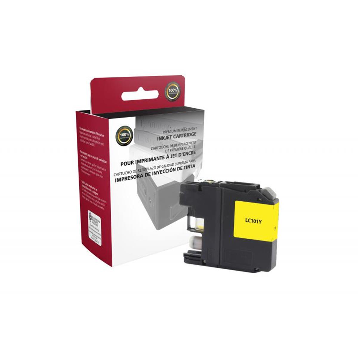 Picture of Brother 118152 CIG Non-OEM New Yellow Ink Cartridge for LC101