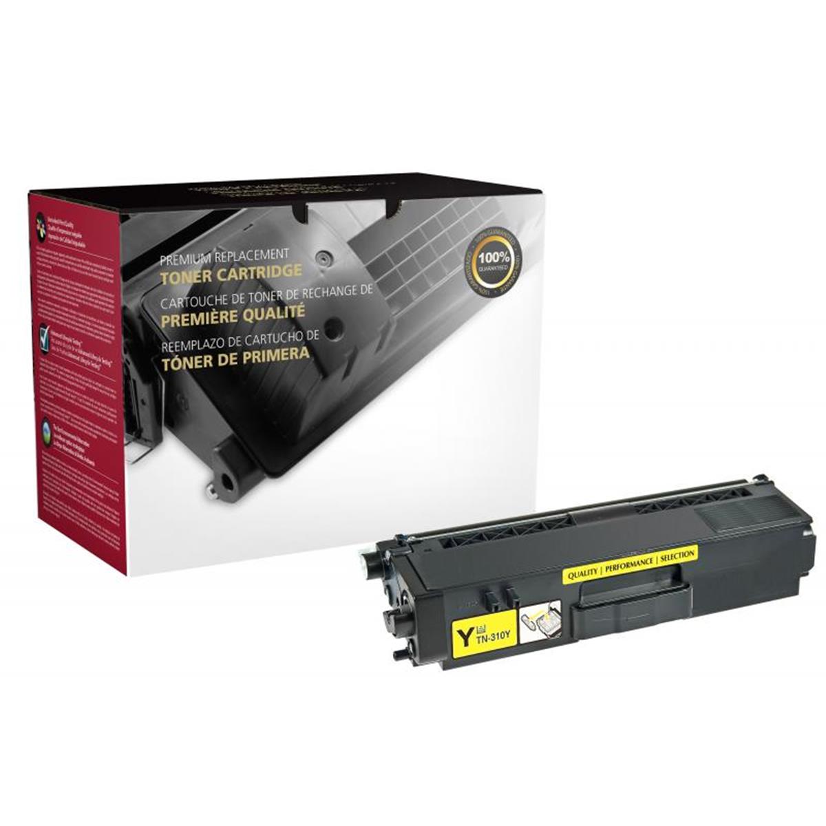 Picture of Brother 200595P Yellow Toner Cartridge for TN310