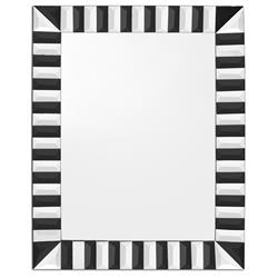 Picture of Camden Isle 86329 29.5 x 37.4 in. Waves Accent Mirror&#44; Clear & Black