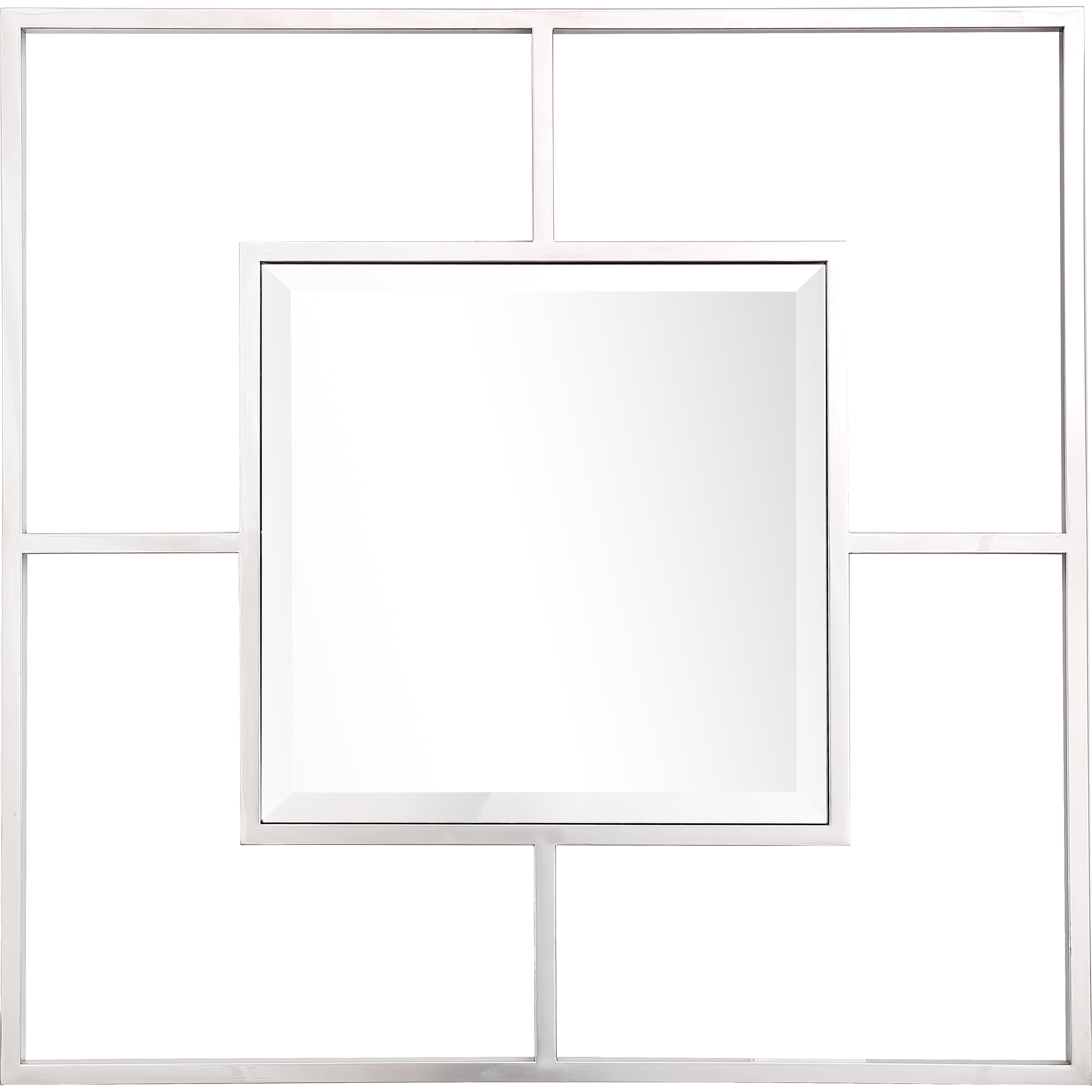 Picture of Camden Isle 86405 31.5 x 31.5 in. Lidy Wall Mirror&#44; Stainless Steel Frame