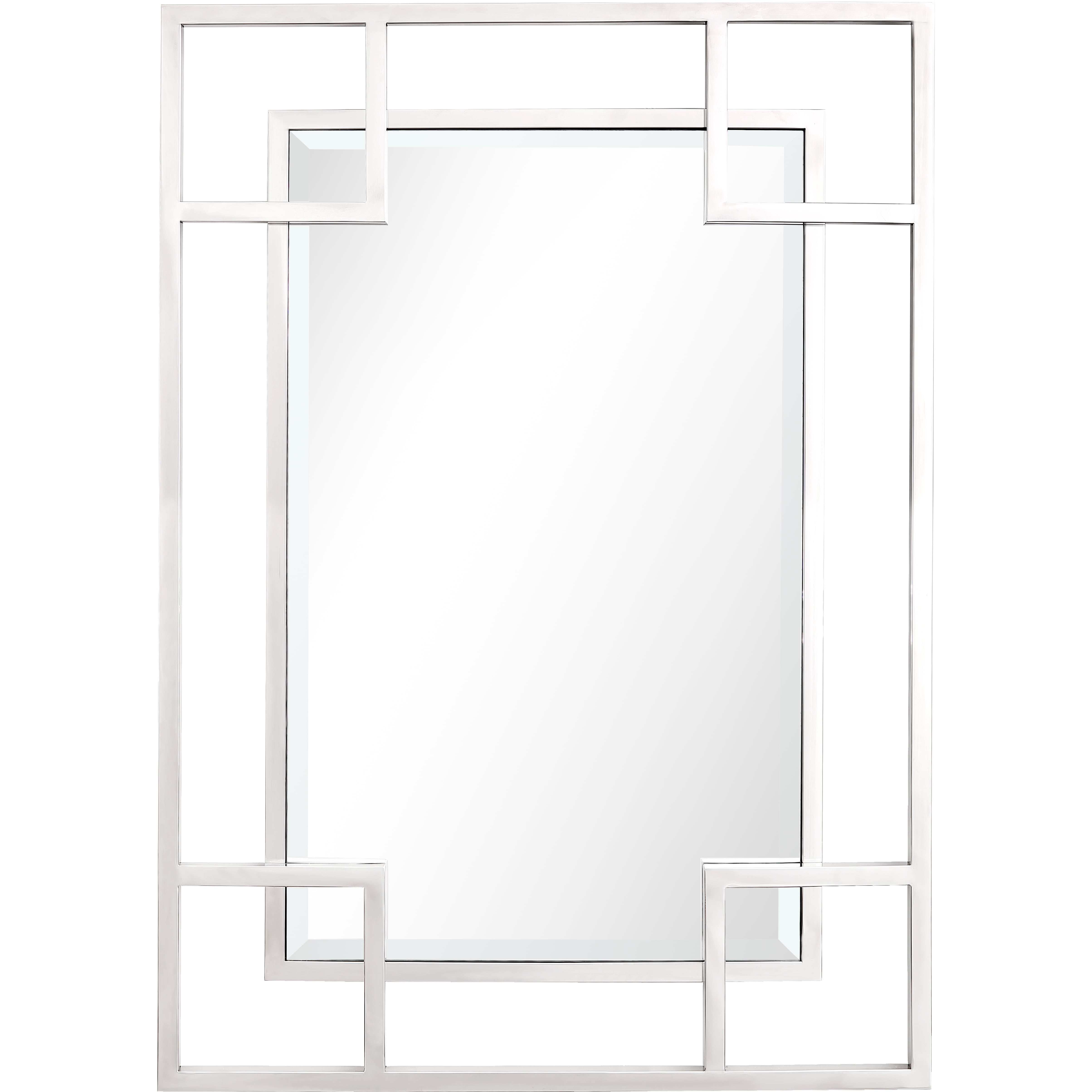 Picture of Camden Isle 86409 29 x 42 in. Kinney Rectangular Wall Mirror&#44; Silver