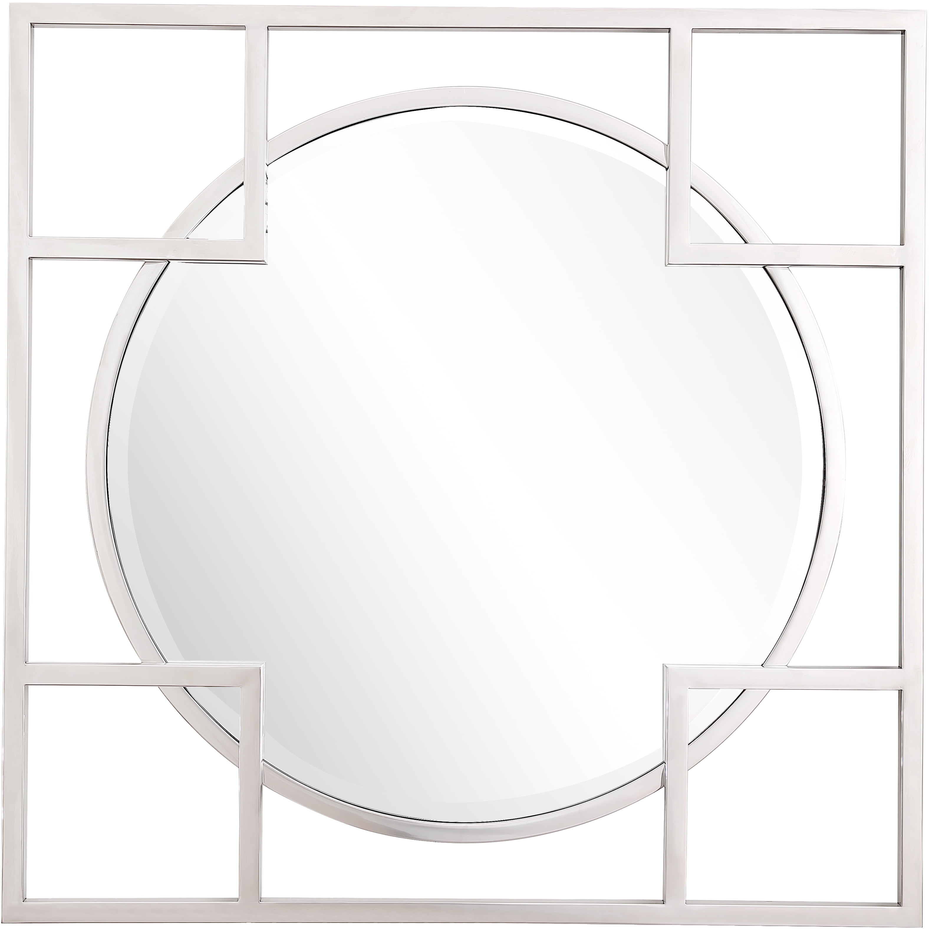 Picture of Camden Isle 86410 33 x 33 in. Kinney Square Wall Mirror&#44; Silver