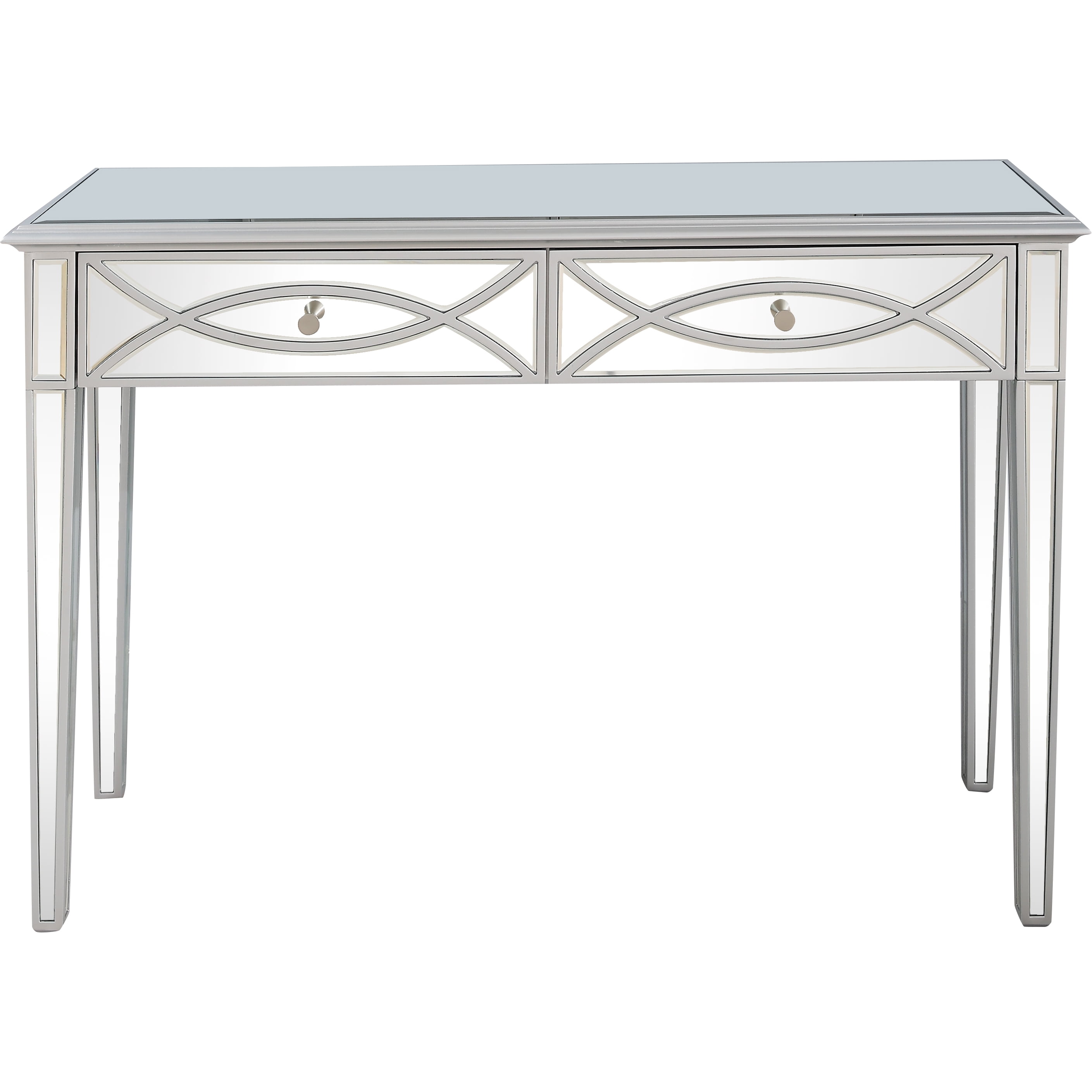 Picture of Camden Isle 86436 Helena Console Table&#44; Antiqued Silver