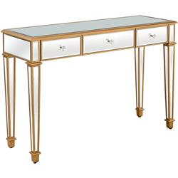 Picture of Camden Isle 86515 53 in. Cameron Console with 3 Drawer&#44; Gold