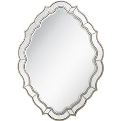 Picture of Camden Isle 86535 30 x 42 in. Eleanor Oval Wall Mirror&#44; Champagne