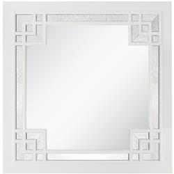 Picture of Camden Isle 86625 39.4 x 39.4 in. Dynasty Square Wall Mirror&#44; White
