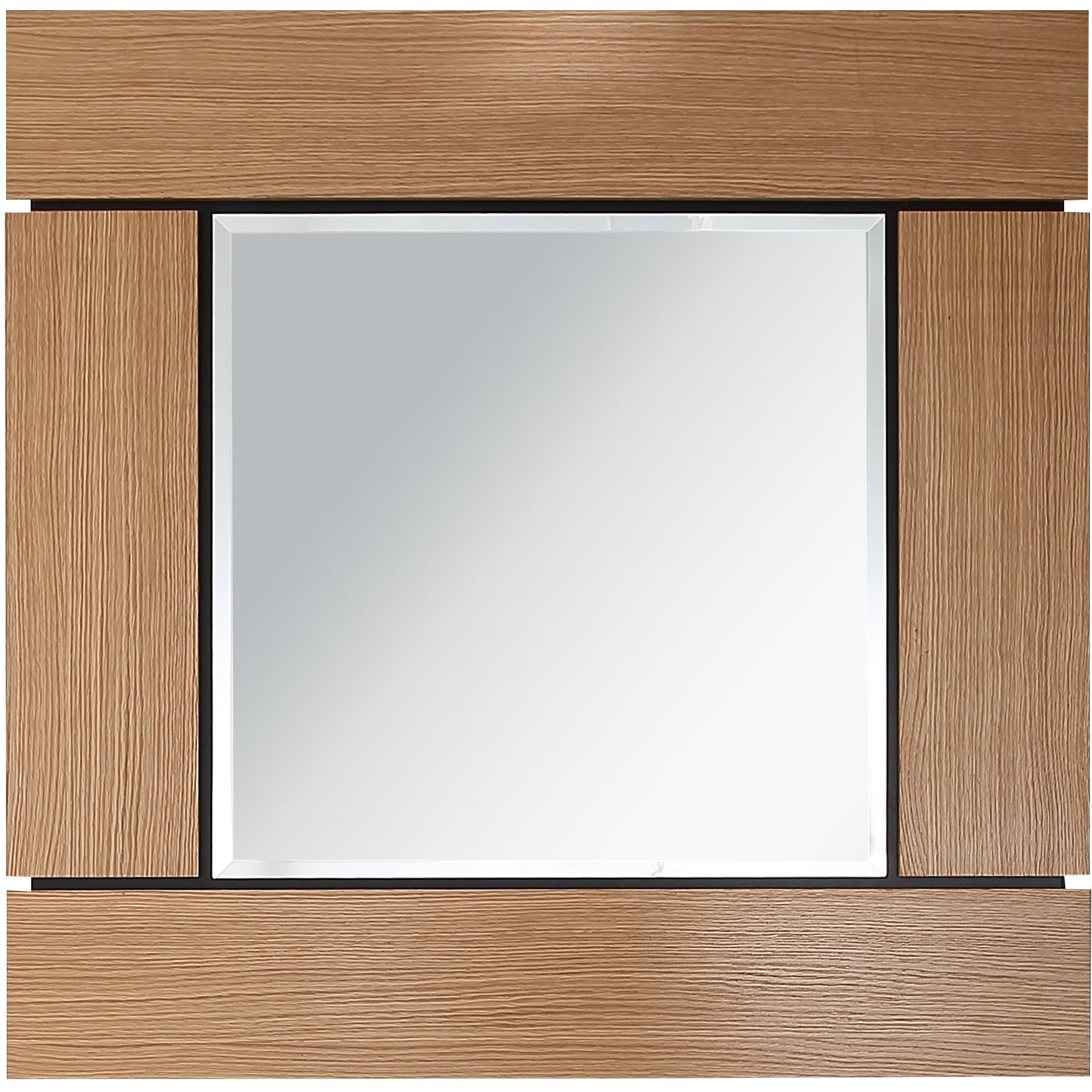 Picture of Camden Isle 86634 35.4 x 35.4 in. Barnes Square Wall Mirror&#44; Brown