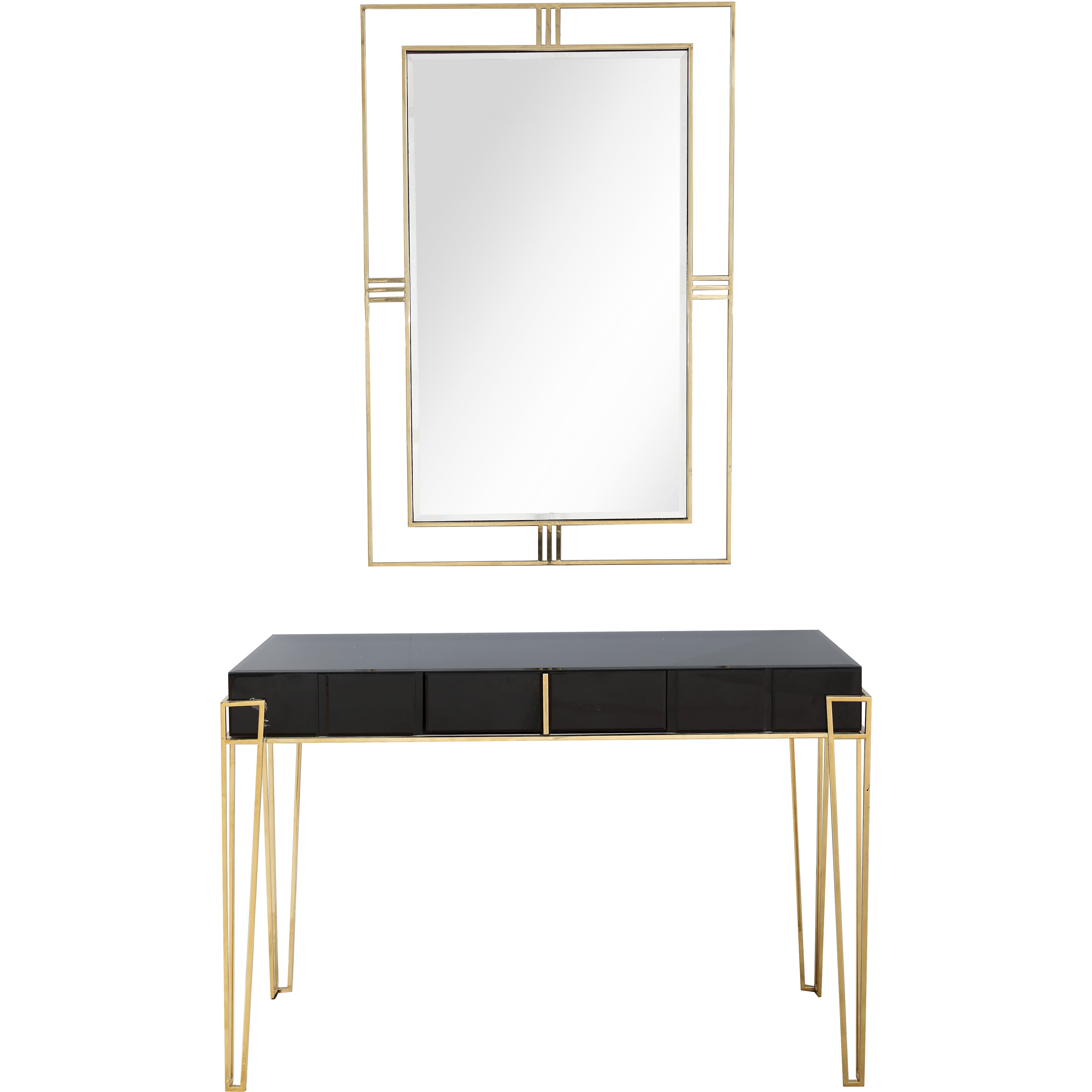Picture of Camden Isle 86458 Daria Wall Mirror and Console Table