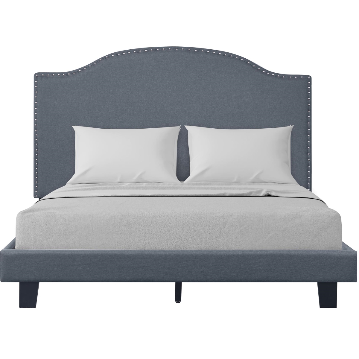 Picture of Camden Isle 243333 Madison Platform Bed&#44; Gray&#44; King