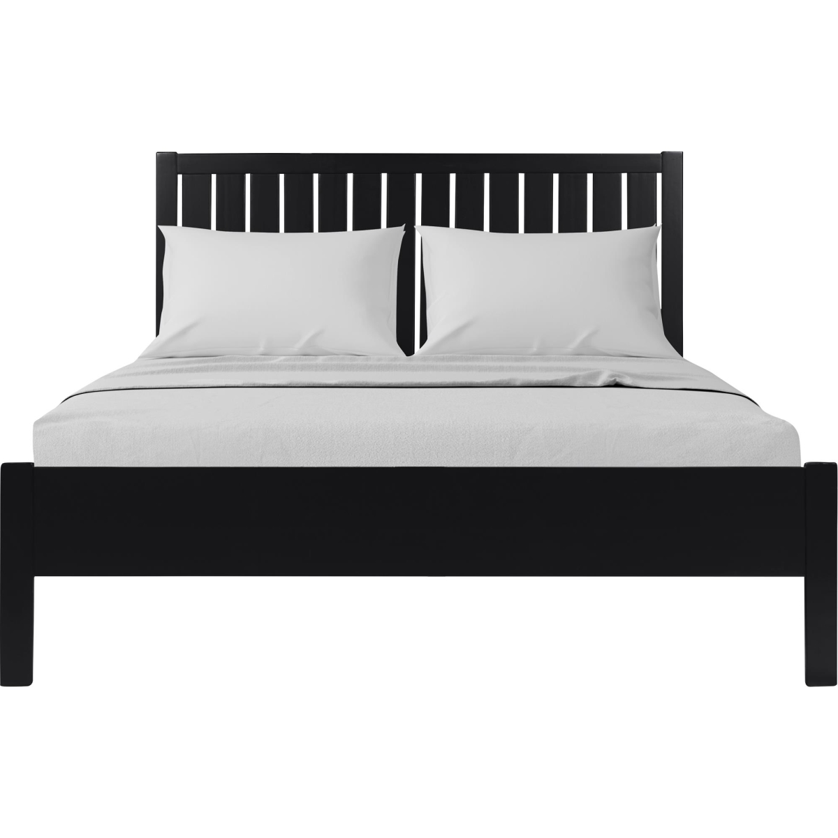 114133 Graham Wooden Platform Bed in Black, King