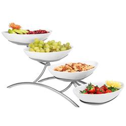 Picture of Cal Mil PP2000-39 4 Tier Bowl Display-Platnum - Silver