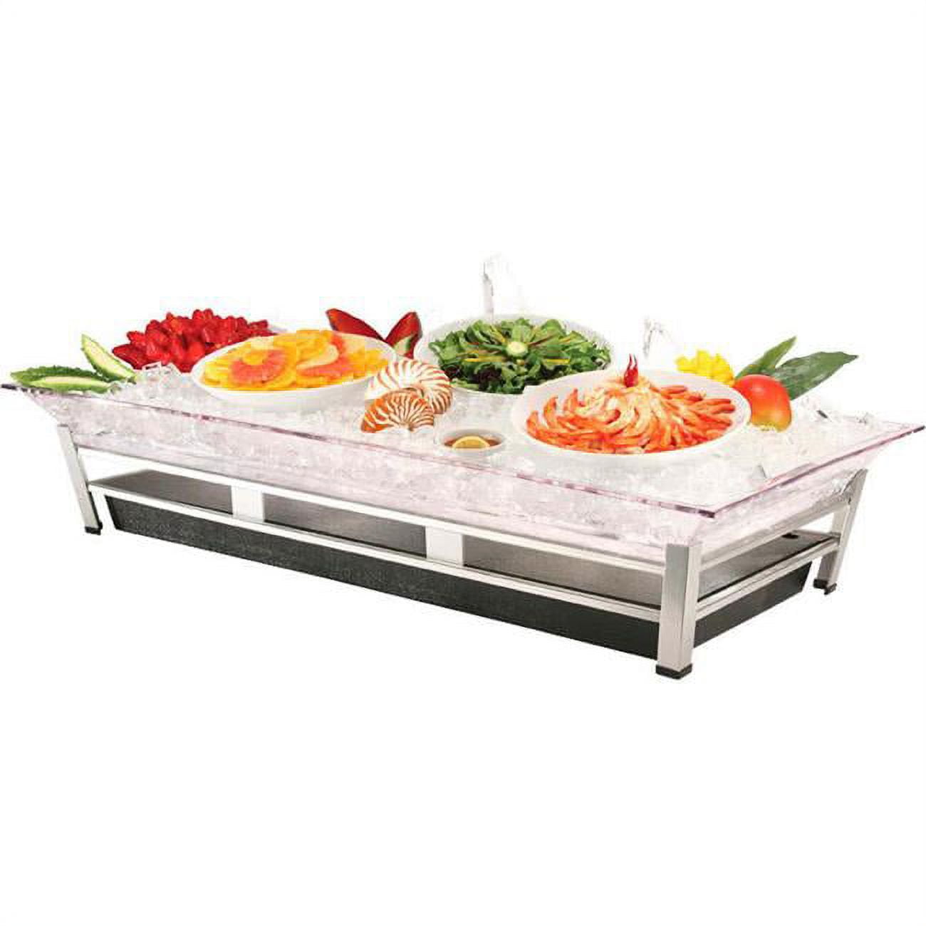 Picture of Cal Mil IP2020-39 24 x 48 in. Ice Housing Platinum with LED - Silver