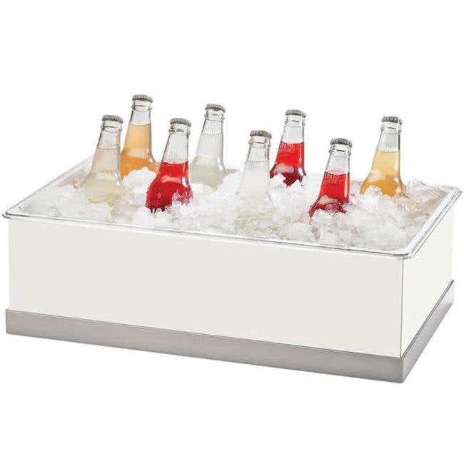 Picture of Cal Mil 3005-12-55 12 x 20 in. Ice & Beverage Housing - White & Stainless Steel