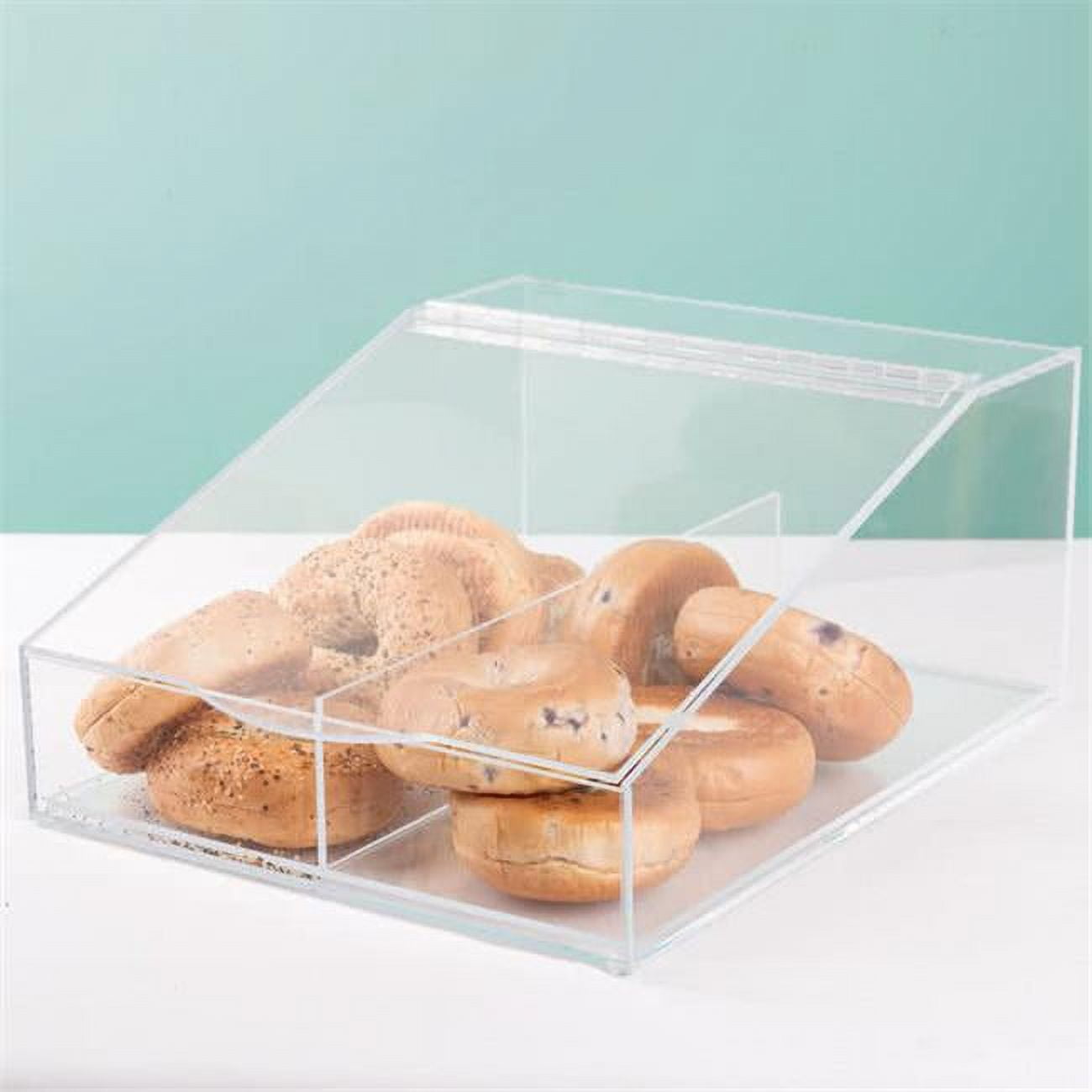Picture of Cal Mil 123 Top Opening Bin & Remove Divider - Clear