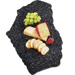 Picture of Cal Mil 126-31 Natural Shape X-Stone Tray&#44; 16 x 24 in. - Black Ice