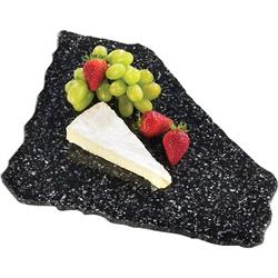 Picture of Cal Mil 127-31 Natural Shape X-Stone Tray&#44; 12 x 15 in. - Black Ice