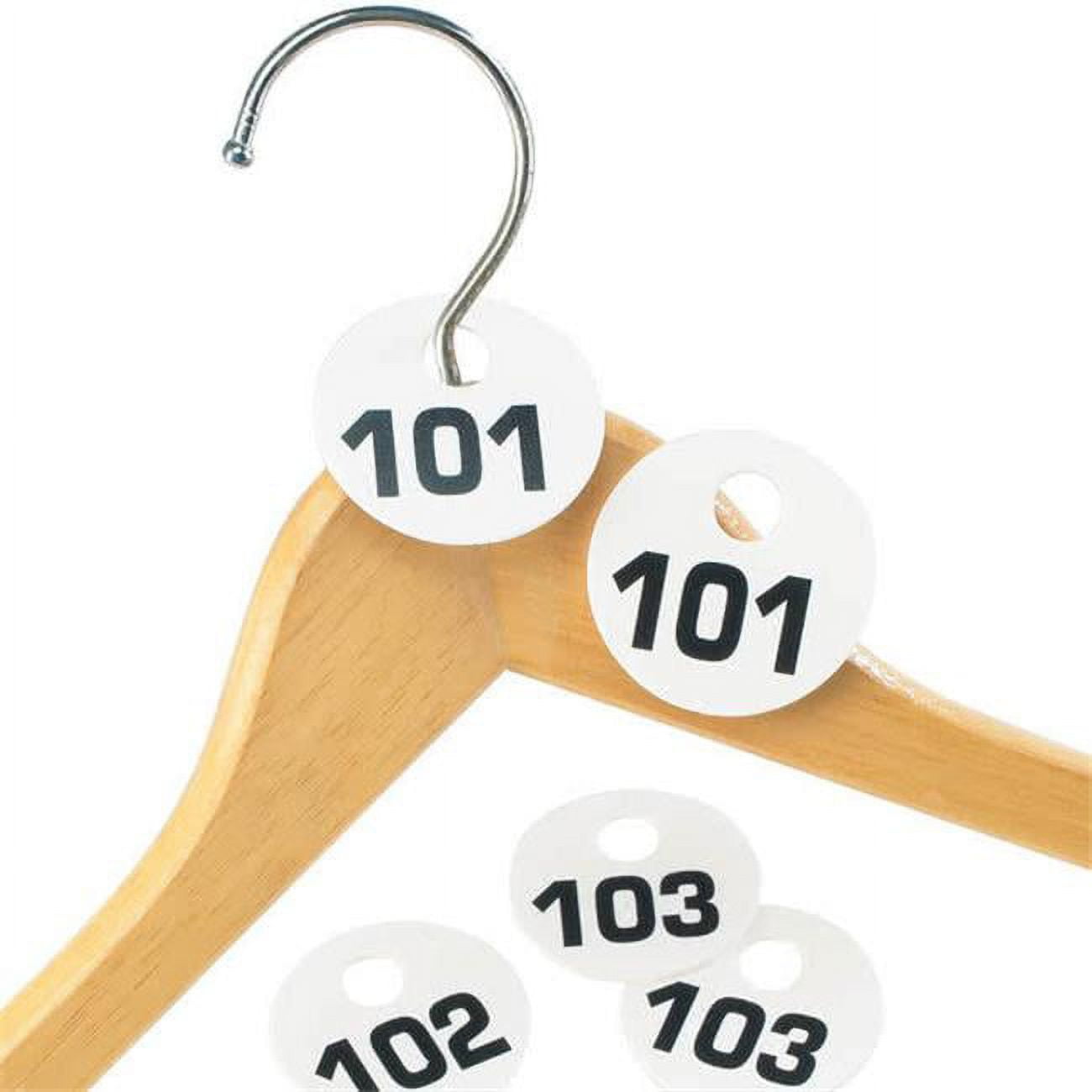 Picture of Cal Mil 869-1 Coat Check Tag 101-200 - 2 Sets - White