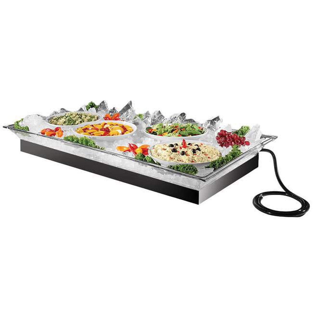 Picture of Cal Mil 987-12 Large Rectangle Ice Display - Silver