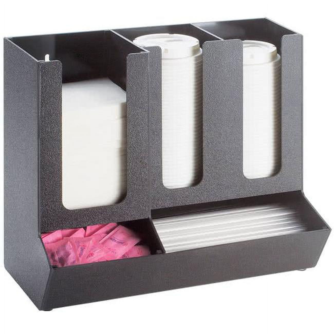 Picture of Cal Mil 1013 Straw & Lid Organizer - Black