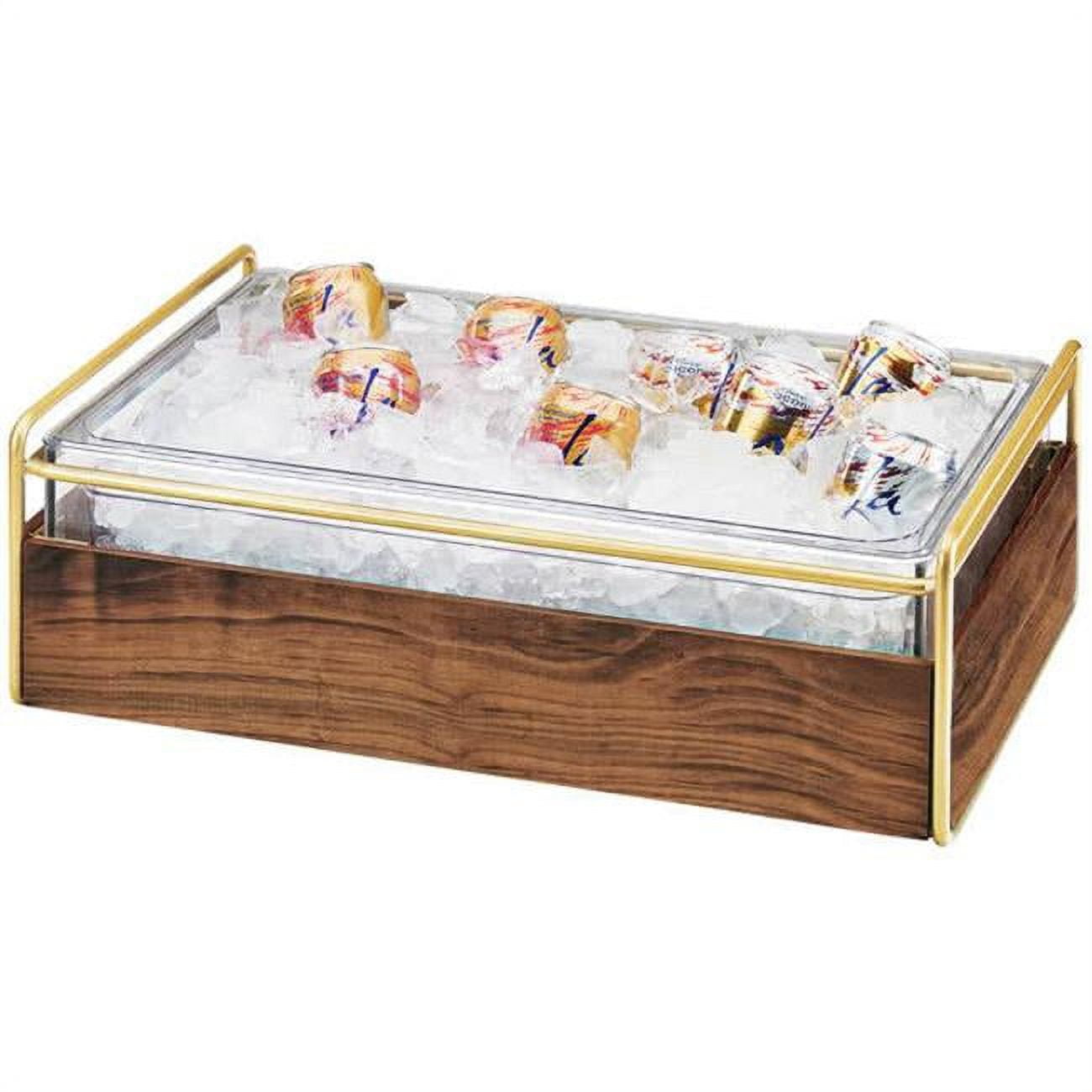 Picture of Cal Mil 3702-12-46 12 x 20 in. Mid-Century Ice Housing Rectangular - Brass