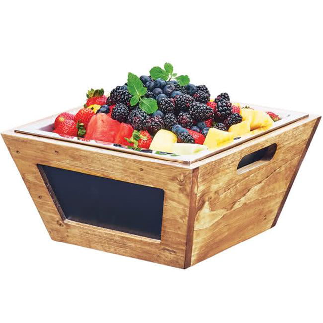 Picture of Cal Mil 3593-12-99 Madera Reclaimed Wood Chalkboard Bowl - 12 x 12 x 6 in.