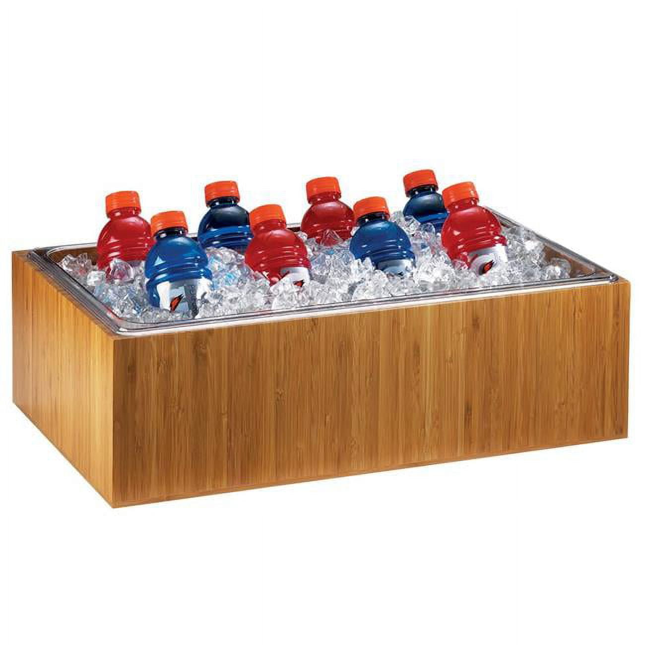 Picture of Cal Mil 475-10-60 Bamboo Ice Housing with Clear Pan - 10 x 12 x 6.5 in.