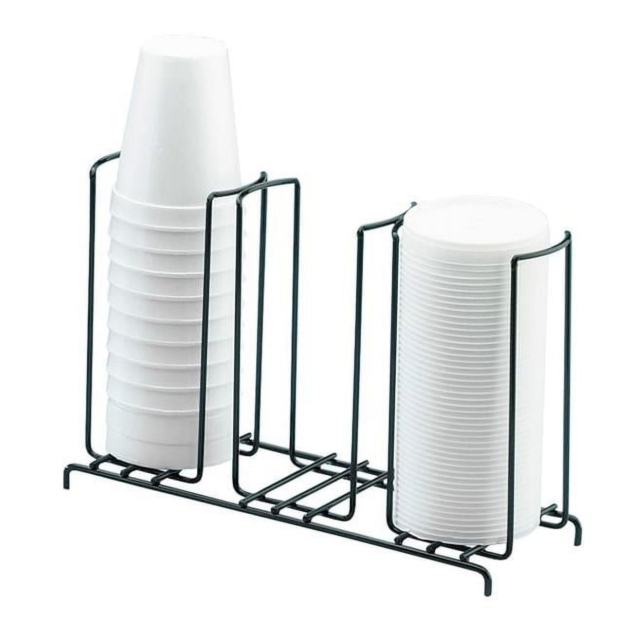 Picture of Cal Mil 1229 Iron Three Section Cup & Lid Organizer - 13 x 4.5 x 8.5 in.