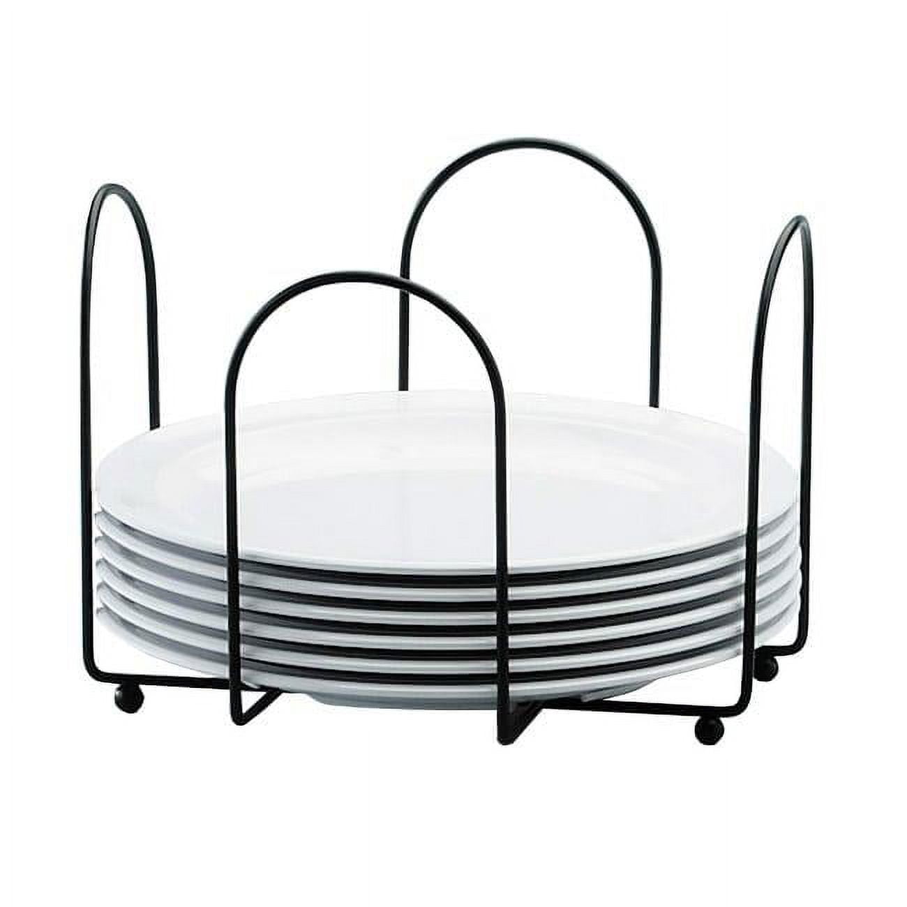 Picture of Cal Mil 1236 Iron 8.5 in. Plate & Napkin Holder - 9.5 x 9.5 x 6.5 in.