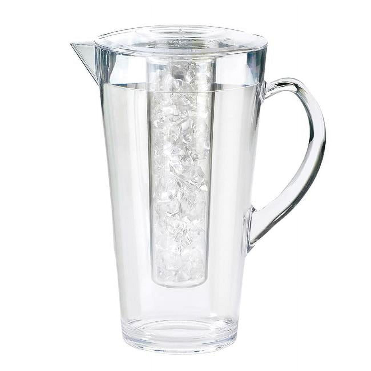 Picture of Cal Mil 682-ICE 2 ltr Polycarbonate Pitcher with Ice Chamber - 9X9 x 10 in.