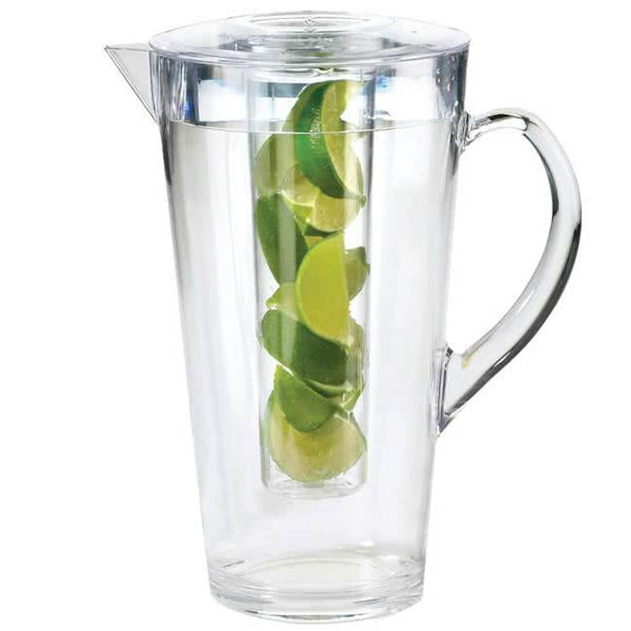 Picture of Cal Mil 682-INFUSION 2 ltr Polycarbonate Pitcher with Infusion Chamber - 9X9 x 10 in.