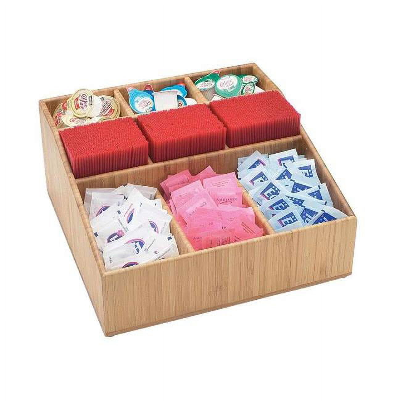 Picture of Cal Mil 1714-60 Bamboo Coffee Condiment Organizer - 12 x 12 x 5.5 in.