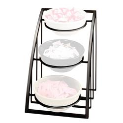 Picture of Cal Mil 1712-8-13 Mission Black Round Bowl Display Stand - 10.5 x 15.5 x 15.5 in.