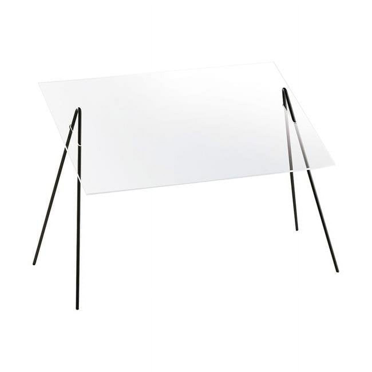 Picture of Cal Mil 1456 Acrylic Rectangular Sneeze Guard with Black Iron Wire Frame - 27.5 x 13 x 14 in.